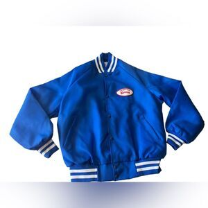 West Ark Vintage Bomber Jacket Satin USA Made 80's 90's Bob Smith Sales Size L